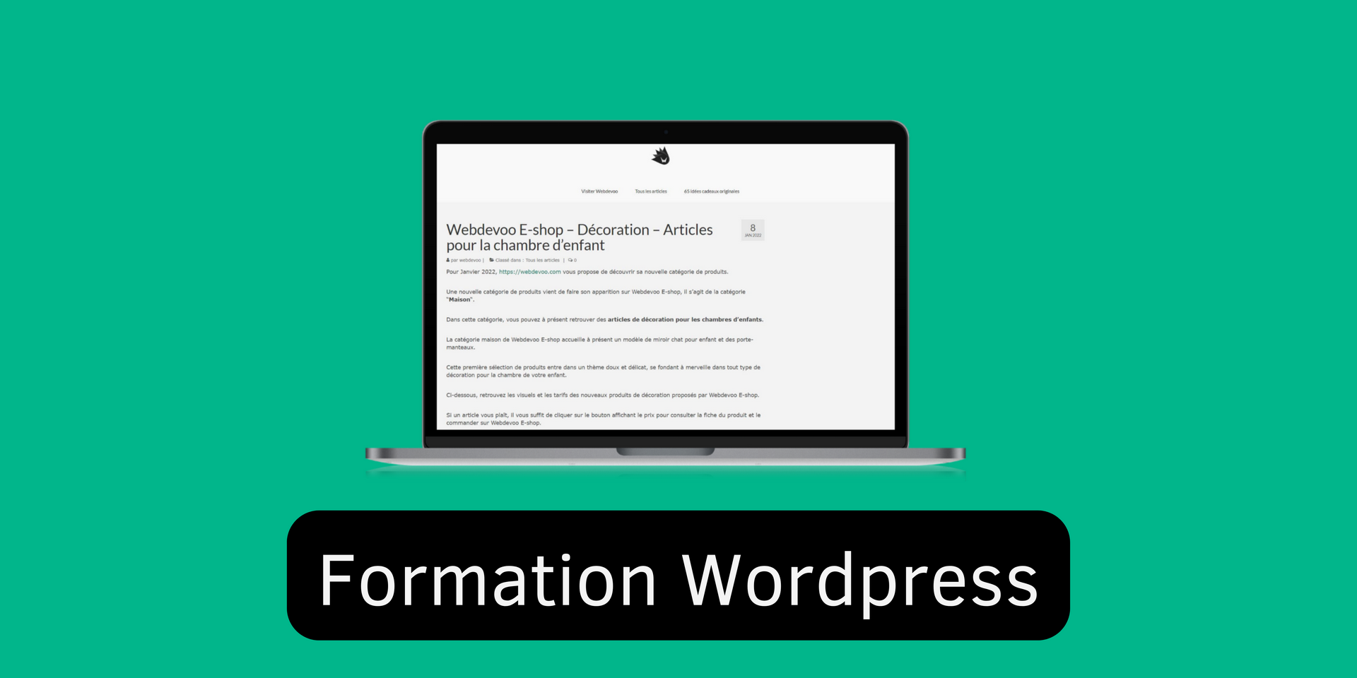 Formation Wordpress avec Webdevoo