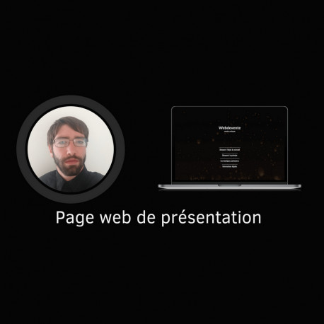 Création d'une page web de présentation