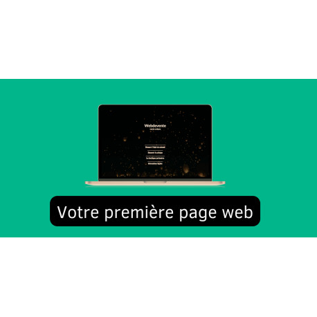 Création d'une page web de présentation