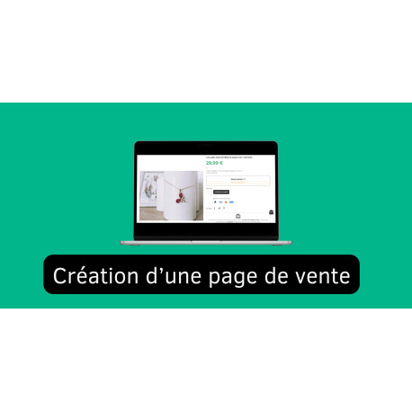Page de vente clé en main - générez vos premières ventes